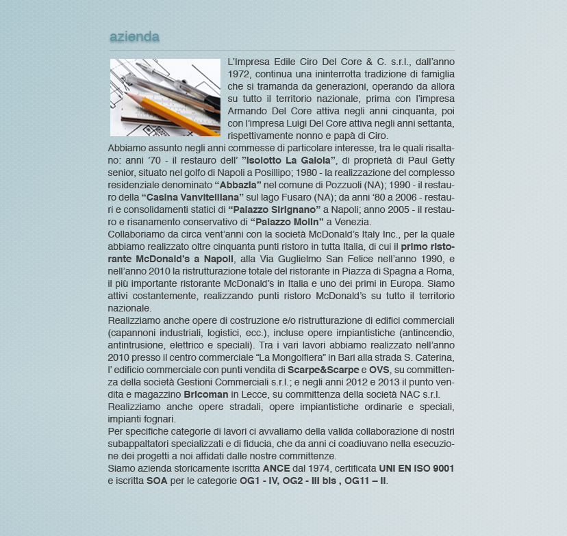 ciro del core impresa edile